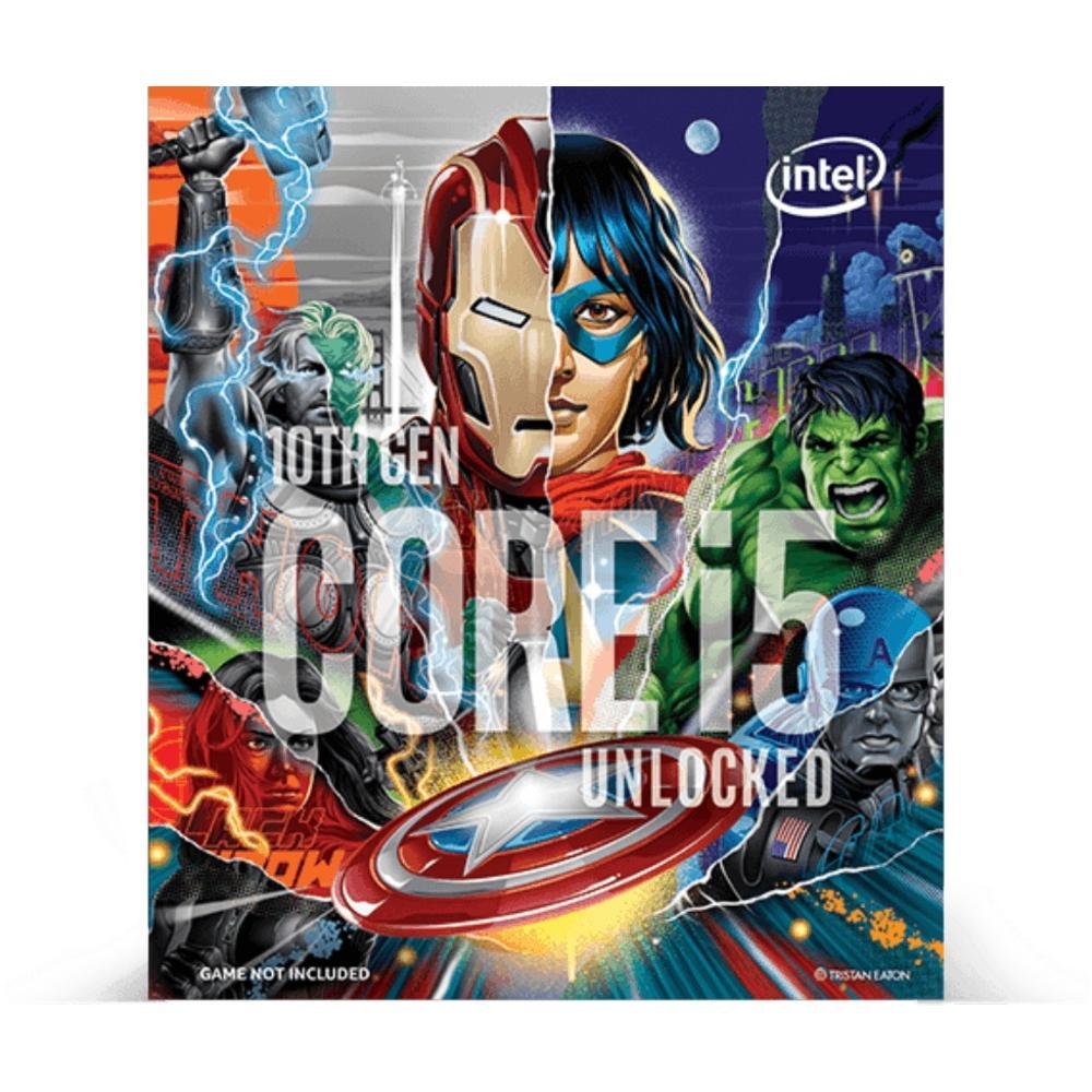 Processador Intel I5-10600K Marvel's Avengers Collector's Edition Packaging, Cache 12MB, 4.10GHz (4.80GHz) - BX8070110600KA 5