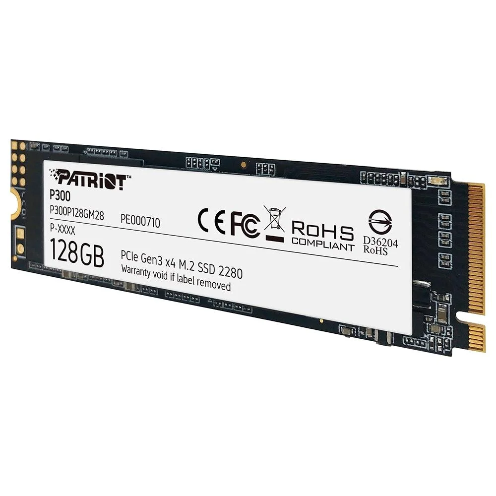 SSD, 128GB, Patriot, P300, M.2, 2280, NVME PCIE, GEN3 X4, P300P128GM28