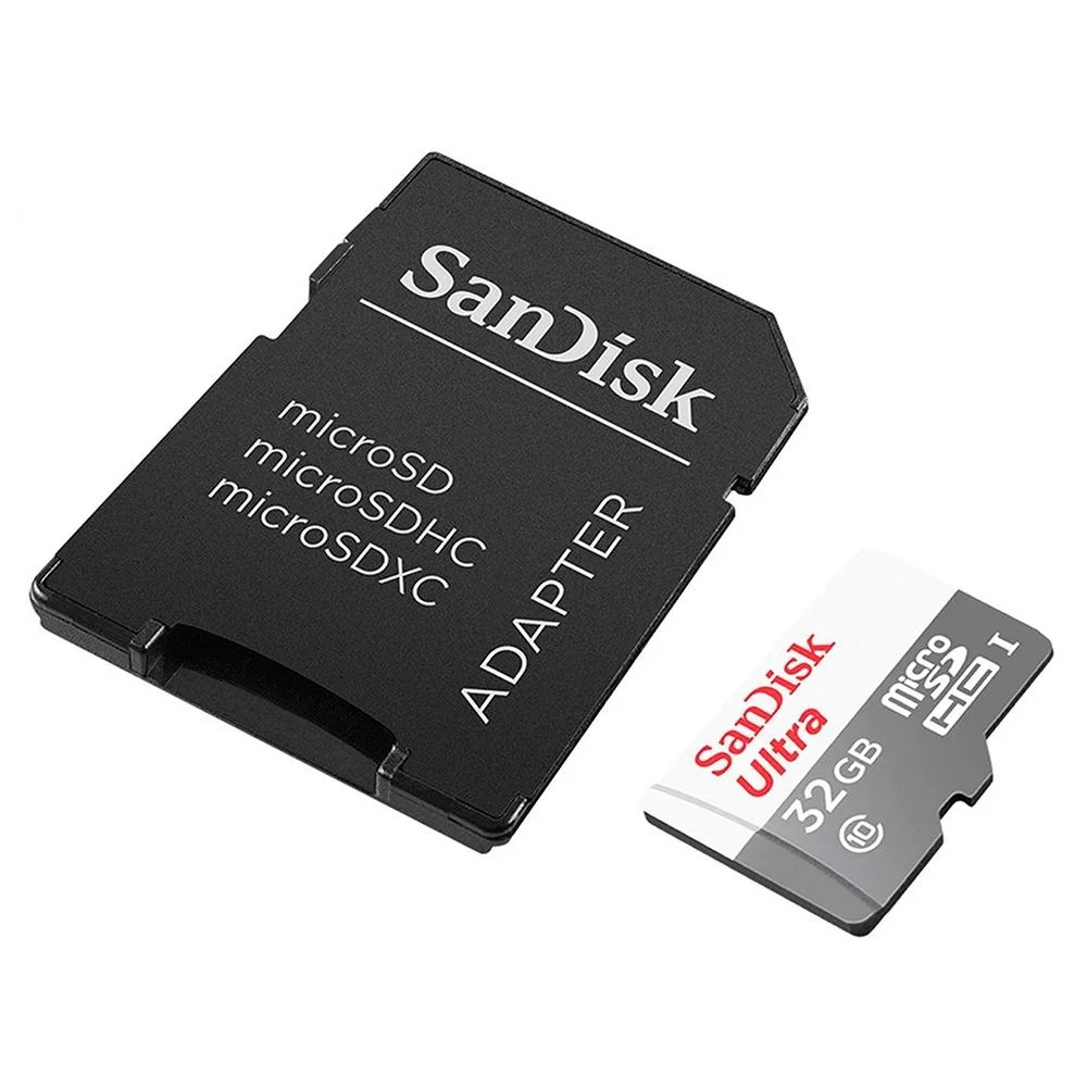Imagem 5 de 5 do produto Cartão De Memória Micro SD Sandisk Ultra 32GB, Classe 10, C/ Adaptador - Sdsqunr-032g-gn3ma