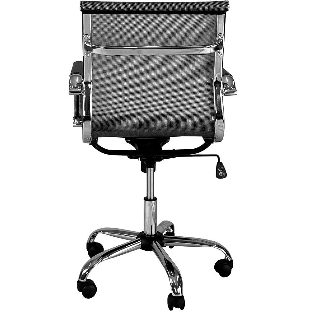 Imagem 2 de 5 do produto Cadeira Escritorio Executiva Giratoria Premium Prata - Maxoffice