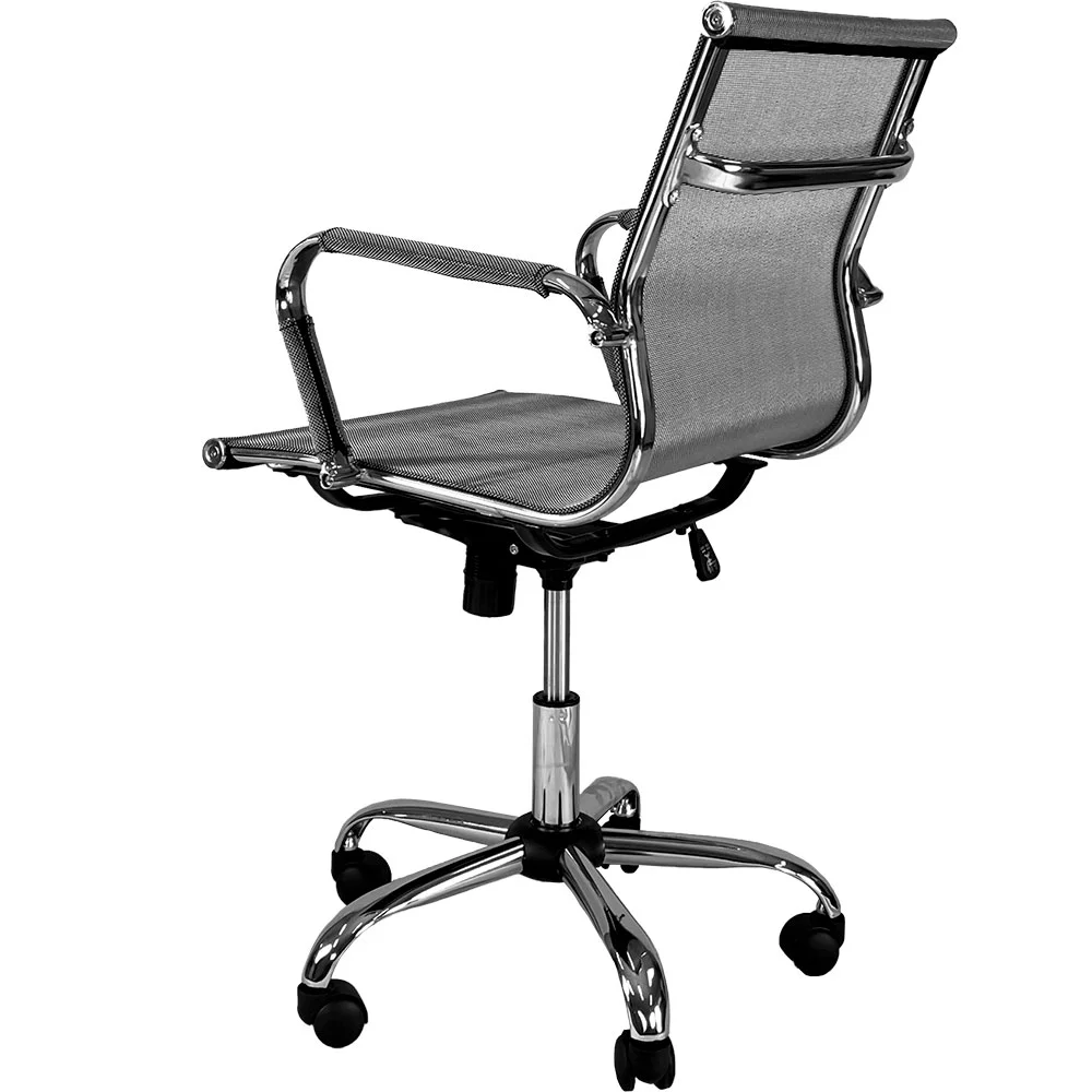 Imagem 4 de 5 do produto Cadeira Escritorio Executiva Giratoria Premium Prata - Maxoffice
