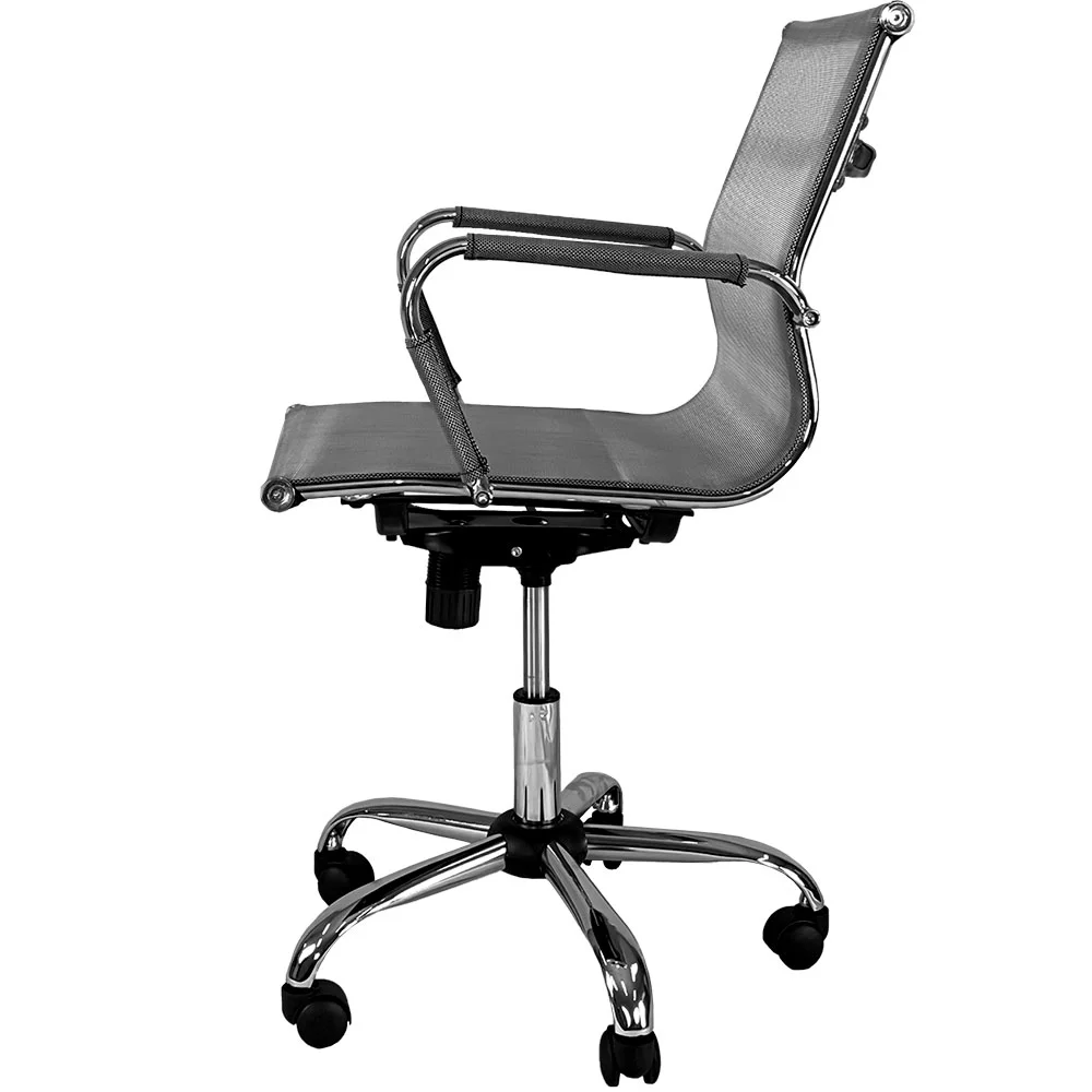 Imagem 5 de 5 do produto Cadeira Escritorio Executiva Giratoria Premium Prata - Maxoffice