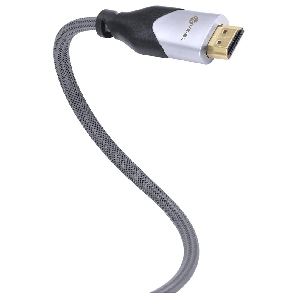 Imagem 4 de 5 do produto Cabo HDMI 2.0 Vinik, 4K Ultra HD, 3D, Ethernet, Blindado Em Nylon, 5M - H20B-5
