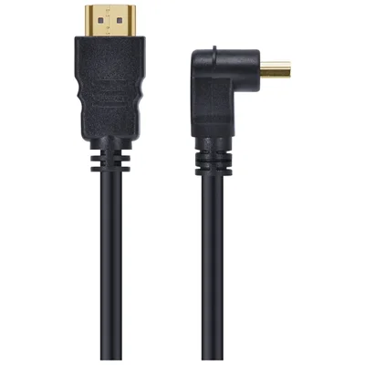 Cabo HDMI 2.0 4k Ultra Hd 3d Conexao Ethernet Com 01 Conector 90o 2 Metros - H2090-2