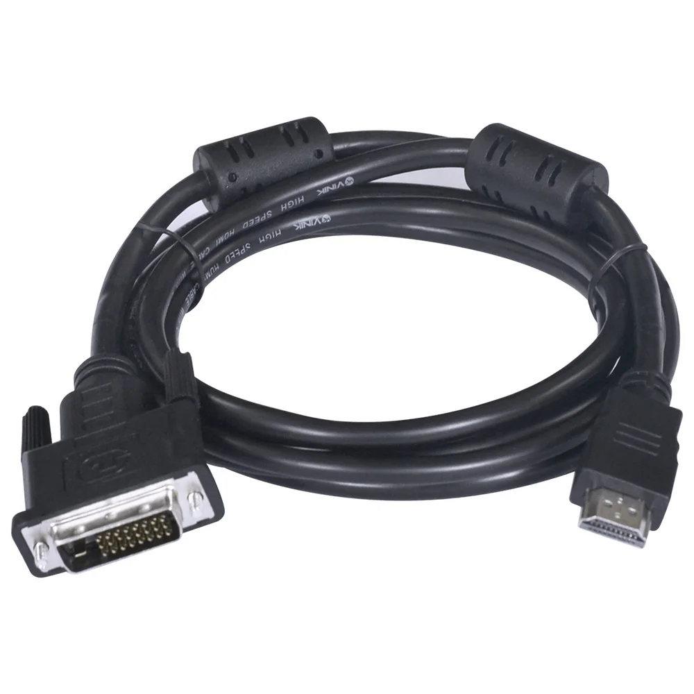 Imagem 2 de 5 do produto Cabo HDMI Macho Para DVI-D Vinik, 24+1 Pinos, 2M, HDVI-2