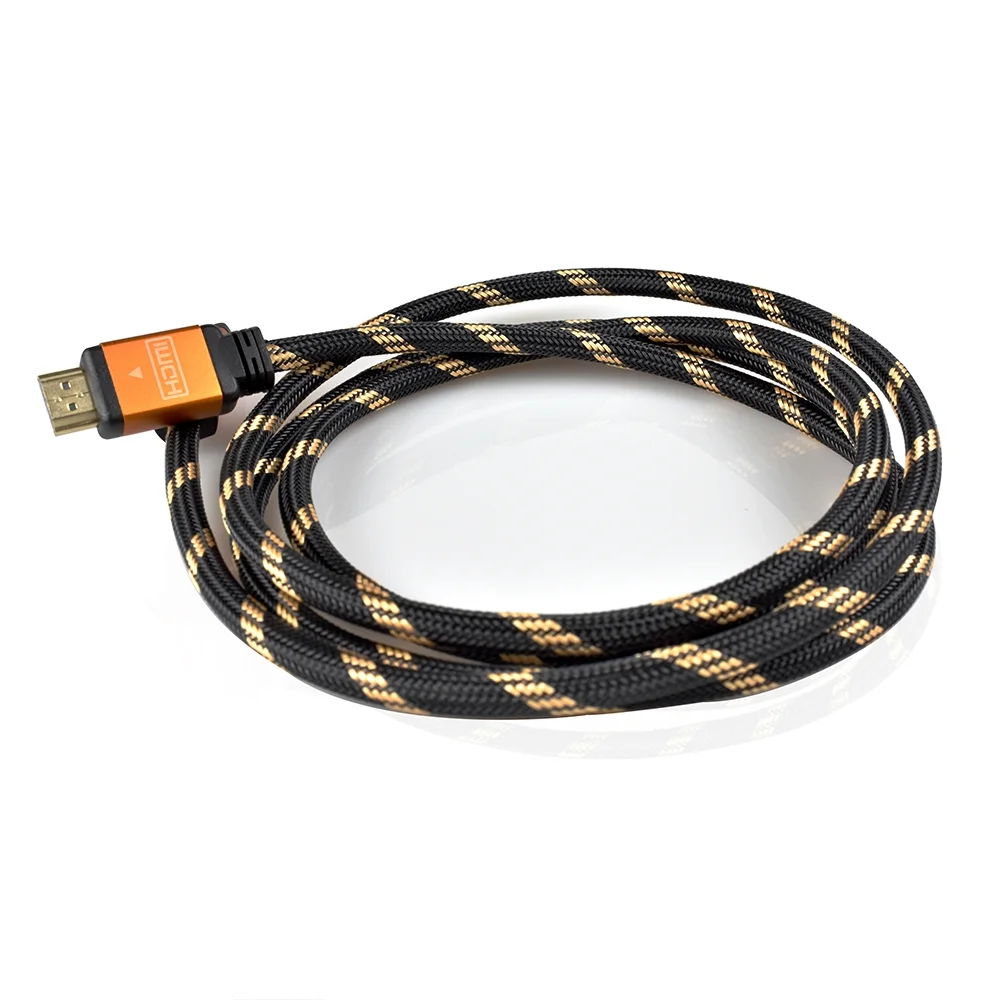 Imagem 5 de 5 do produto Cabo HDMI Evus3,0m V2.0 4k Ouro M/ M C-050 6,5mm