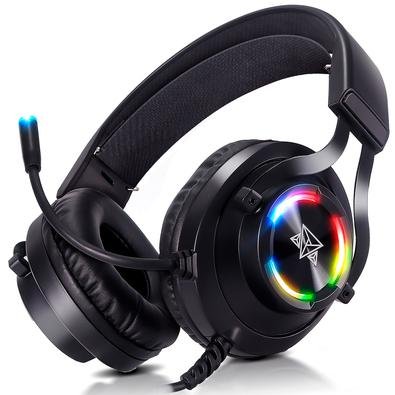 Headset Gamer Fone De Ouvido Usb Com Microfone Adamantiun Hiperion V2 Pc  Ps4 Ps5 Ps3 Notebook Com Adaptador Type C Celular | KaBuM!