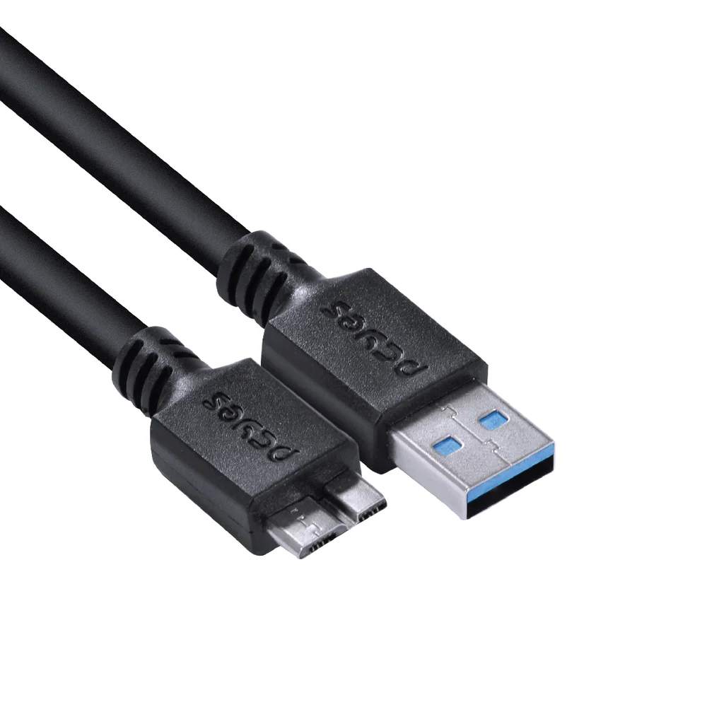 Imagem 4 de 5 do produto Cabo Para HD Externo, USB A 3.0 Para Micro USB B 3.0, 10 Pinos, PCYES 28awg, Puro Cobre, 2M - Puamcm3-2