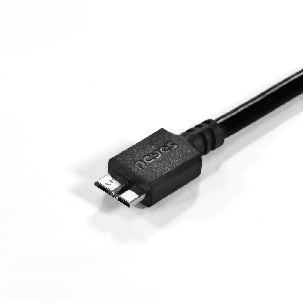 Imagem 5 de 5 do produto Cabo Para HD Externo, USB A 3.0 Para Micro USB B 3.0, 10 Pinos, PCYES 28awg, Puro Cobre, 2M - Puamcm3-2