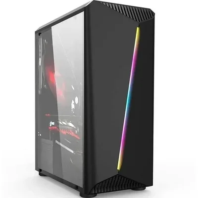Gabinete Hayom Gamer Lateral Vidro Rgb Gb1700