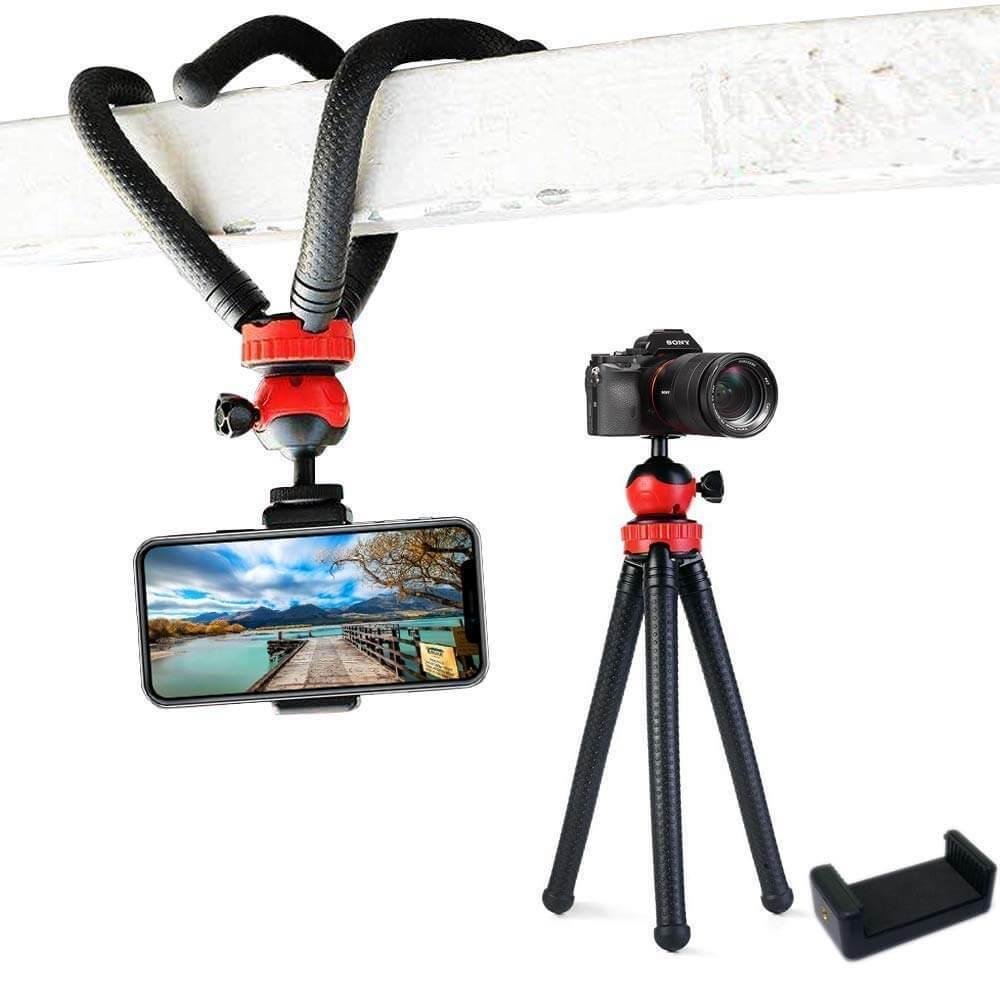 Tripé Para Gopro, Celular, E Câmeras Compactas, Octopus, Flexível