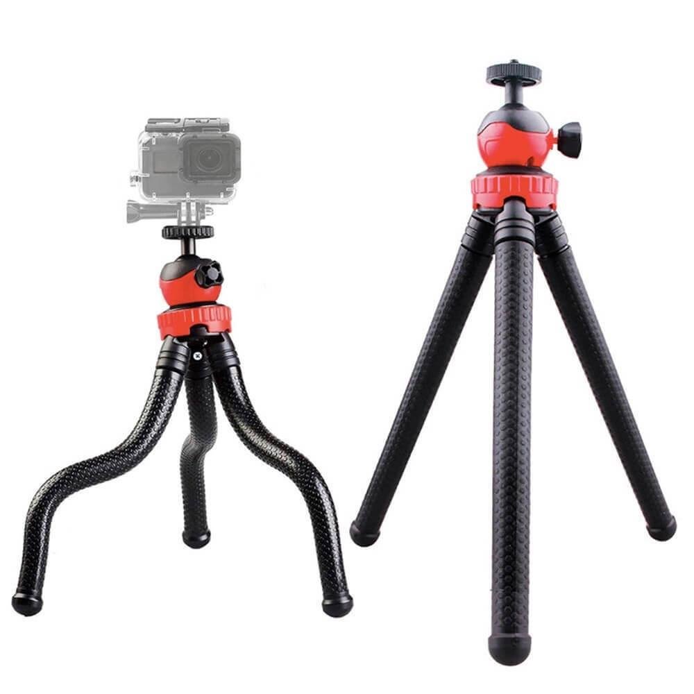 Tripé Para Gopro, Celular, E Câmeras Compactas, Octopus, Flexível