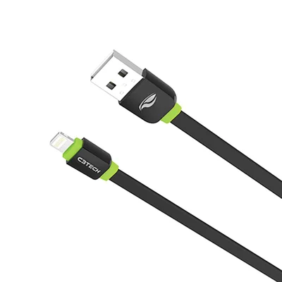 Cabo USB C3tech Cb-110bk Iphone 5 6 1M 2.0a Preto