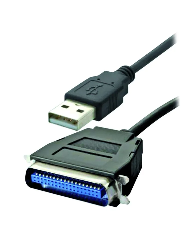 Imagem 2 de 5 do produto Cabo Usb Para Paralelo 36 Pinos 1,8m Preto