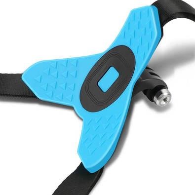 Suporte Para Gopro E Câmeras Similares, Funpro de Queixo, Preto e Azul