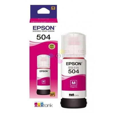 Refil de Tinta EPSON T504 Magenta L4150/60/617 T504320-ALMuito mais qualidade, muito mais durabilidade. As tintas Refil p/Ecotank possuem a tecnologia