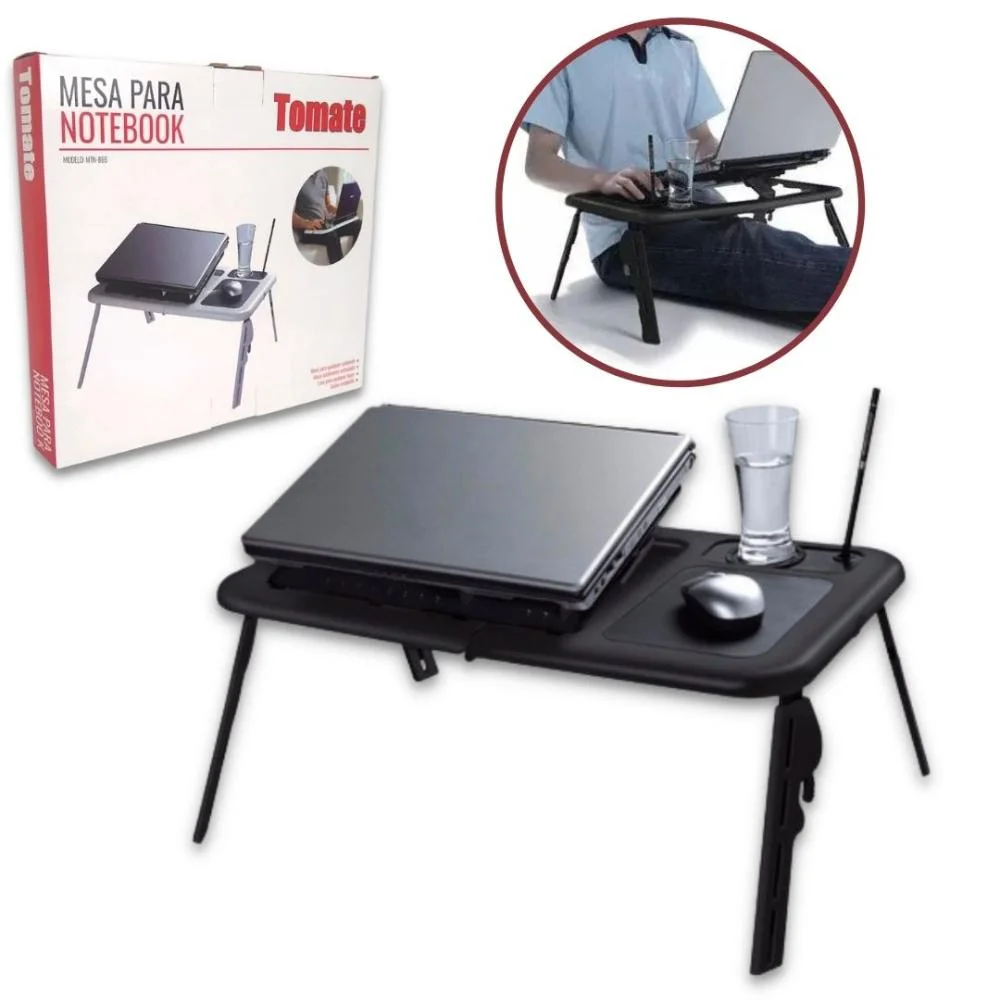 Imagem 2 de 3 do produto Suporte Notebook Tomate, Cooler, Preto - Mtn-888