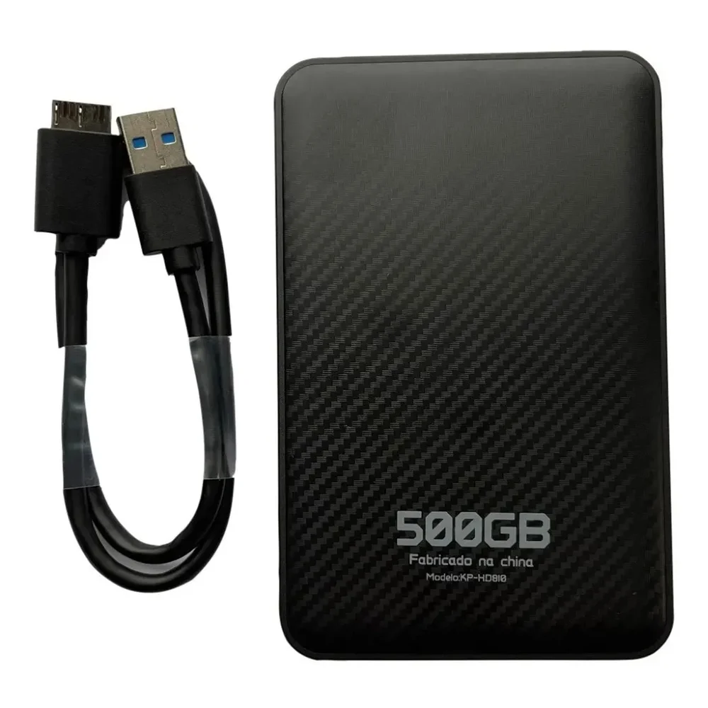 HD Externo 500GB Knup Kp-Hd810 Slim, 5GBs, Preto - Compatível Ps4, Ps5, Xbox, Pc E Note HD Externo 500GB Knup Kp-Hd810 Slim, 5GBs, Preto - Compatível Ps4, Ps5, Xbox, Pc E Note