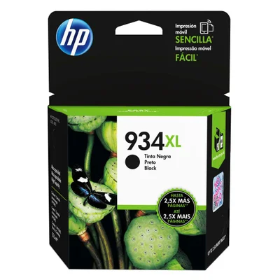 Cartucho Hp 934xl 25,5ml, Preto - C2p23ab