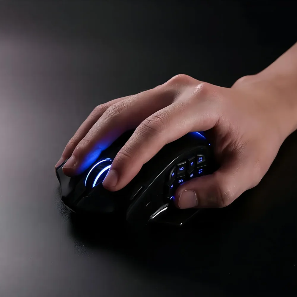 Imagem 3 de 5 do produto Mouse Gamer, Redragon Impact Elite, M913, RGB, Sem Fio, Preto