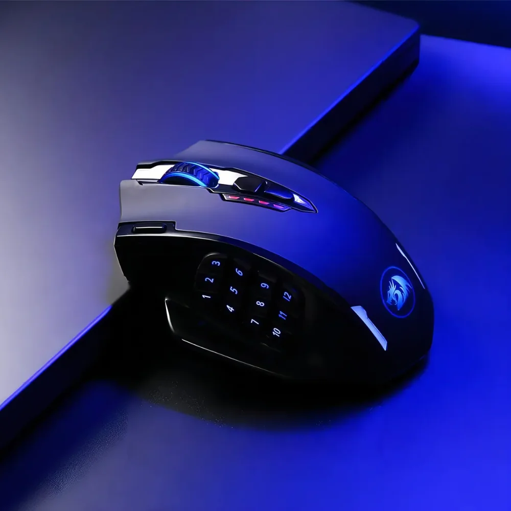Imagem 4 de 5 do produto Mouse Gamer, Redragon Impact Elite, M913, RGB, Sem Fio, Preto