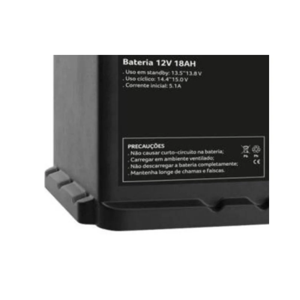 Imagem 5 de 5 do produto Bateria Selada Powertek, Para Nobreak, Chumbo, 12V, 18Ah - En017