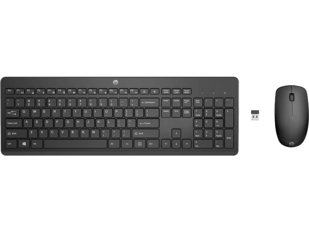 Imagem 3 de 5 do produto Teclado E Mouse Sem Fio Hp 230 Wireless Preto 18h24aaac4