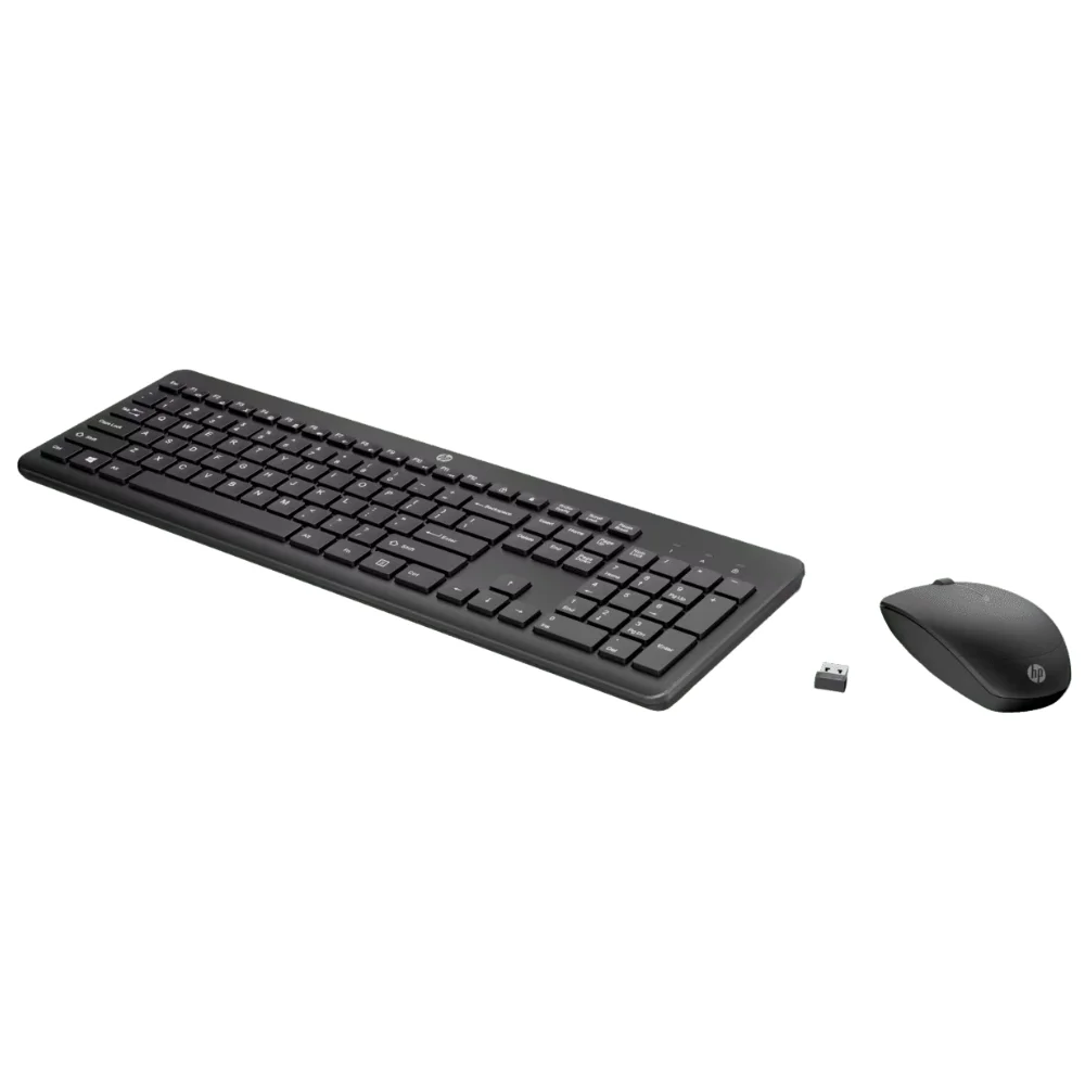 Imagem 4 de 5 do produto Teclado E Mouse Sem Fio Hp 230 Wireless Preto 18h24aaac4