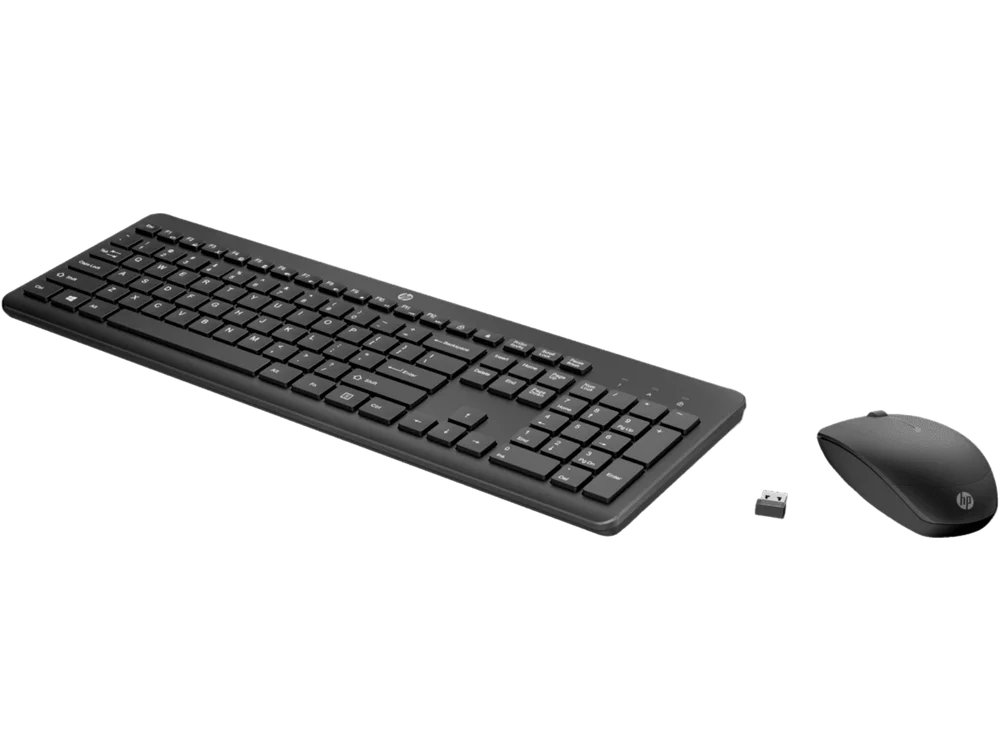 Imagem 5 de 5 do produto Teclado E Mouse Sem Fio Hp 230 Wireless Preto 18h24aaac4