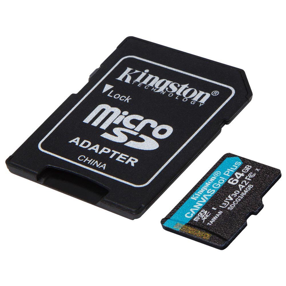Cartao De Memoria Kingston MicroSDXC 64GB Classe 10 com Adaptador  170MB/s - Sdcg3/64gb