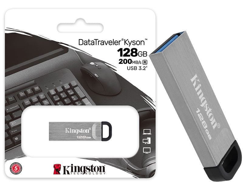 Pen Drive Usb 3.2 Pen Drive Dtkn/128gb Datatraveler Kyson 128gb Usb 3.2 Gen1 Metal