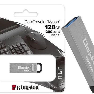 Pen Drive Usb 3.2 Pen Drive Dtkn/128gb Datatraveler Kyson 128gb Usb 3.2 Gen1 Metal
