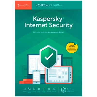 Kaspersky Internet Security Multidispositivos - Licença De 1 Ano - 3 Dispositivos - Versão Download
