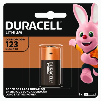 Bateria Litio Cr123 3v Cartela Com 1 Unidade