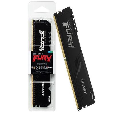 As Memórias Kingston FURY Beast DDR4 proporcionam um poderoso aumento de performance para jogos, edição de vídeo e renderização. Elas contam com overc
