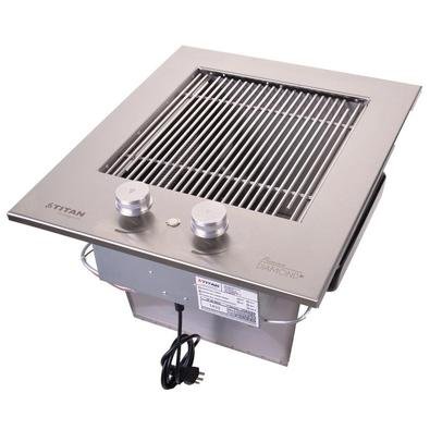 Grill Assador A Gás S/ Tampa Titan Diamond Premium Inox Bivolt O Assador Grill Diamond Premium da Titan Churrasqueiras é ideal para grelhar e assar ca