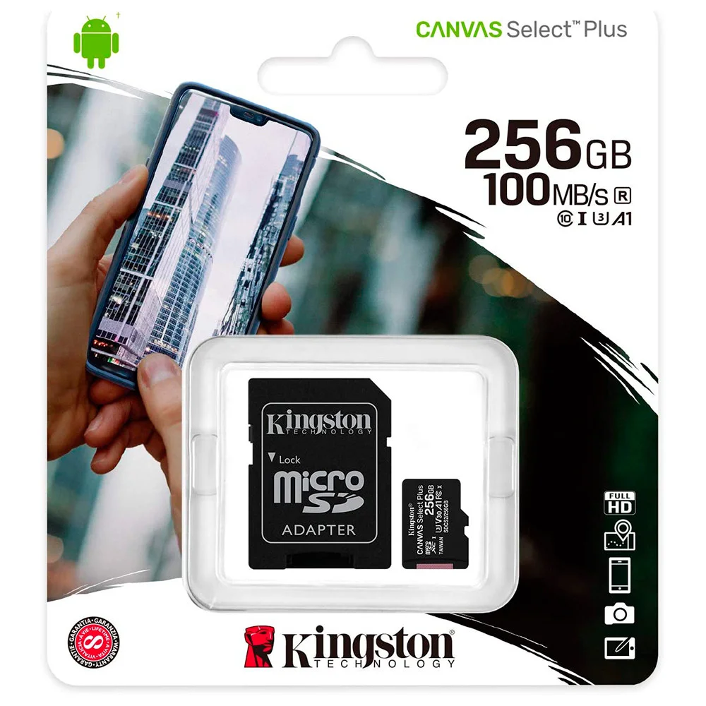 Imagem 4 de 5 do produto Cartão de Memória Micro Sdxc, 256GB, com Adaptador, 100r-85w - SDCS2/256GB