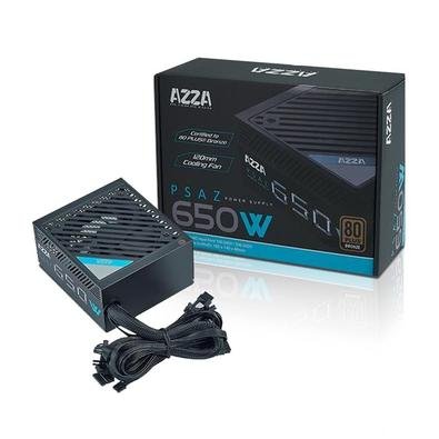 Fonte 650w 80 Plus Bronze Pfc Ativo Gamer Azza Psaz-650w