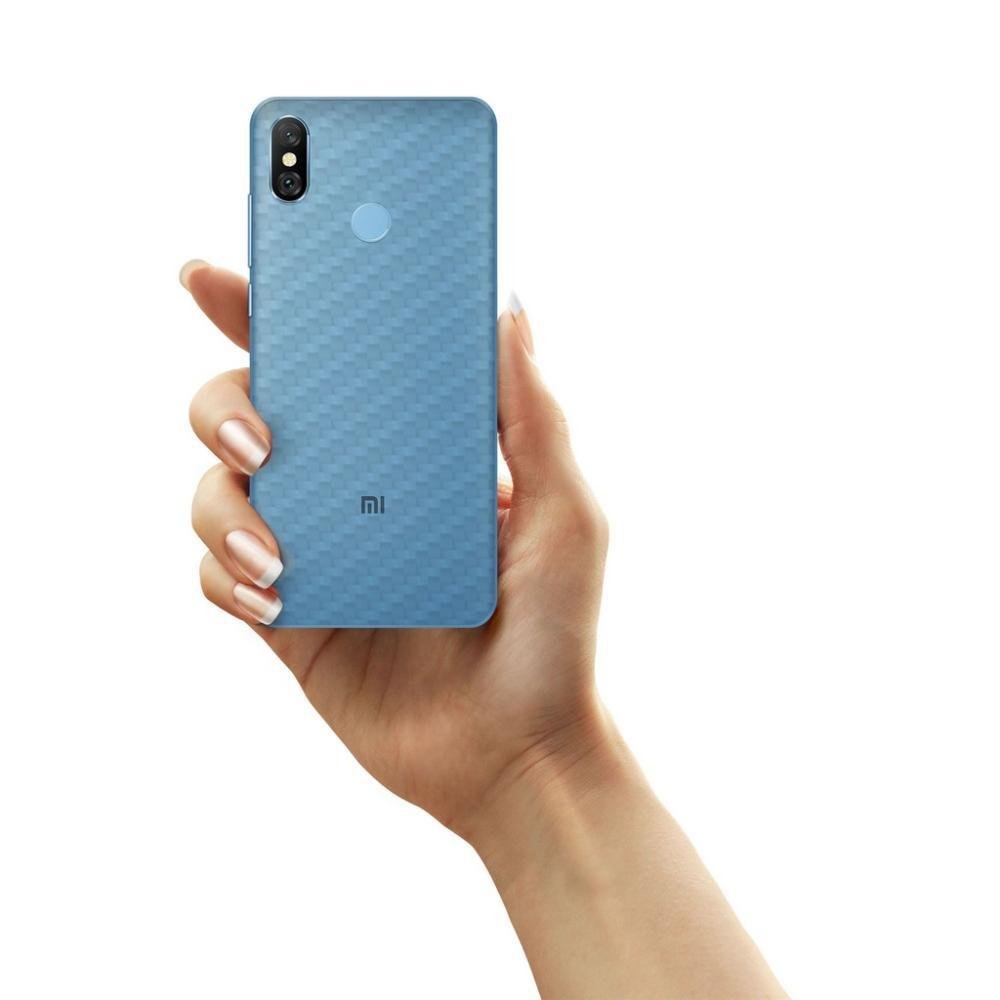 Imagem 3 de 5 do produto Película Traseira De Fibra De Carbono Transparente Para Xiaomi Mi A2 - Gorila Shield