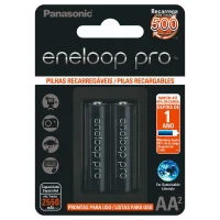 Pilha Recarregavel Panasonic Eneloop Pro 2550ma Aa Blister, Com 2 Bk-3hcce/2bb
