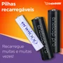 Pilha Recarregavel Panasonic Eneloop Pro 2550ma Aa Blister, Com 2 Bk-3hcce/2bb