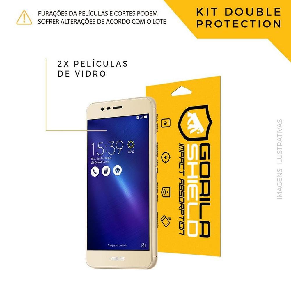 Imagem 3 de 5 do produto Película De Vidro Dupla Para Asus Zenfone 3 Max 5.2 - Gorila Shield