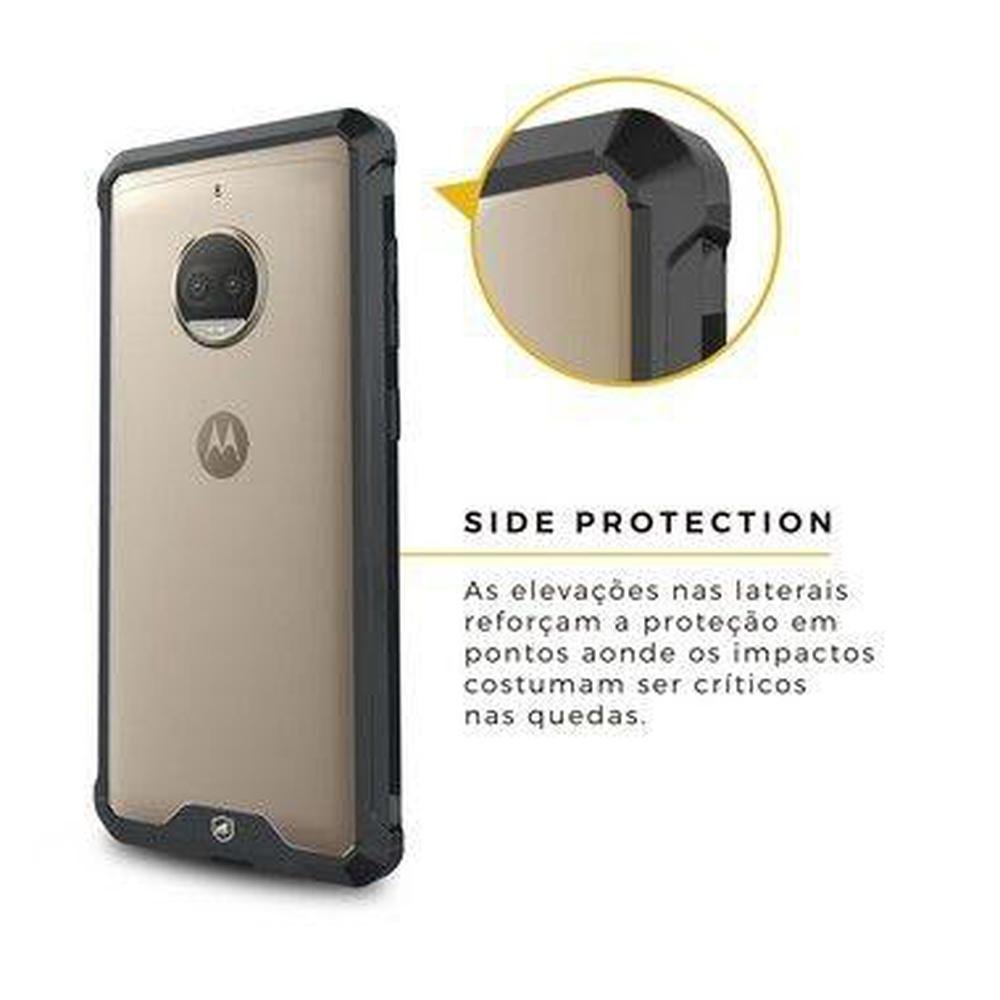 Imagem 2 de 4 do produto Kit Capa Ultra Slim Air Preta E Película De Vidro Dupla Para Motorola Moto G5 Plus - Gorila Shield