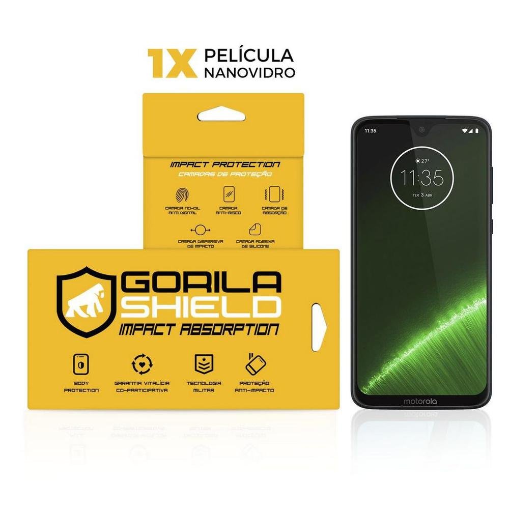 Película De Nano Vidro Para Motorola Moto G7 Plus - Gorila Shield | KaBuM!