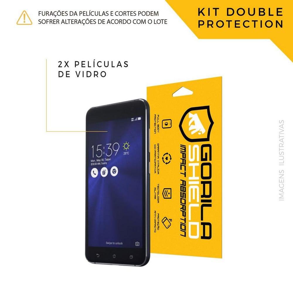 Película De Vidro Dupla Para Asus Zenfone 3 5.2 Ze520kl - cobre Apenas Superfície Plana Da Tela - Gorila Shield Película De Vidro Dupla Para Asus Zenfone 3 5.2 Ze520kl - cobre Apenas Superfície Plana Da Tela - Gorila Shield