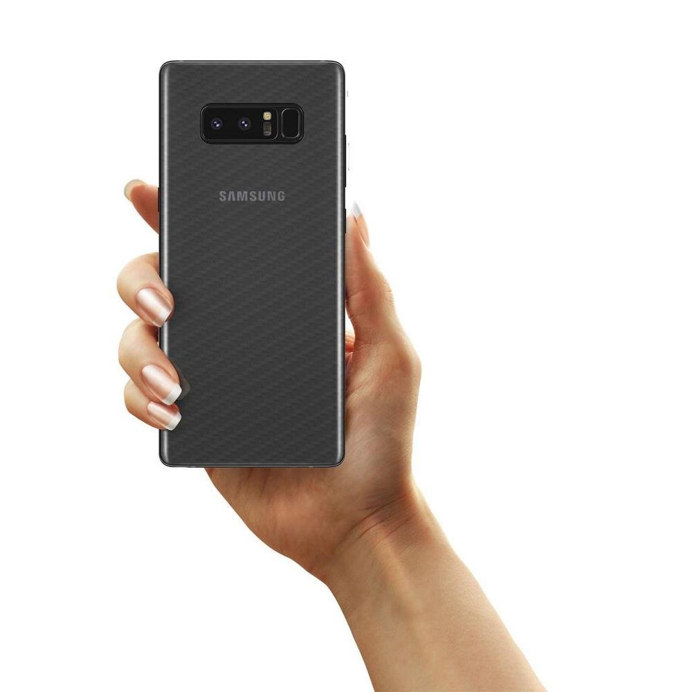 Imagem 4 de 5 do produto Película Traseira De Fibra De Carbono Transparente Para Samsung Galaxy Note 8 - Gorila Shield