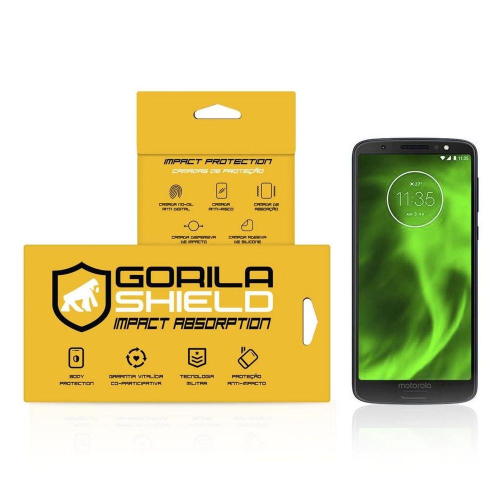 Película De Vidro Dupla Para Moto G6 Plus - Gorila Shield Película De Vidro Dupla Para Moto G6 Plus - Gorila Shield