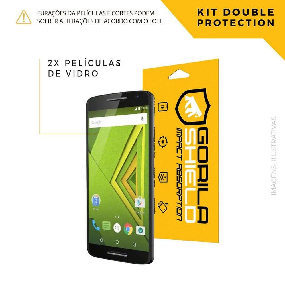 Película De Vidro Dupla Para Motorola Moto X Play - Gorila Shield