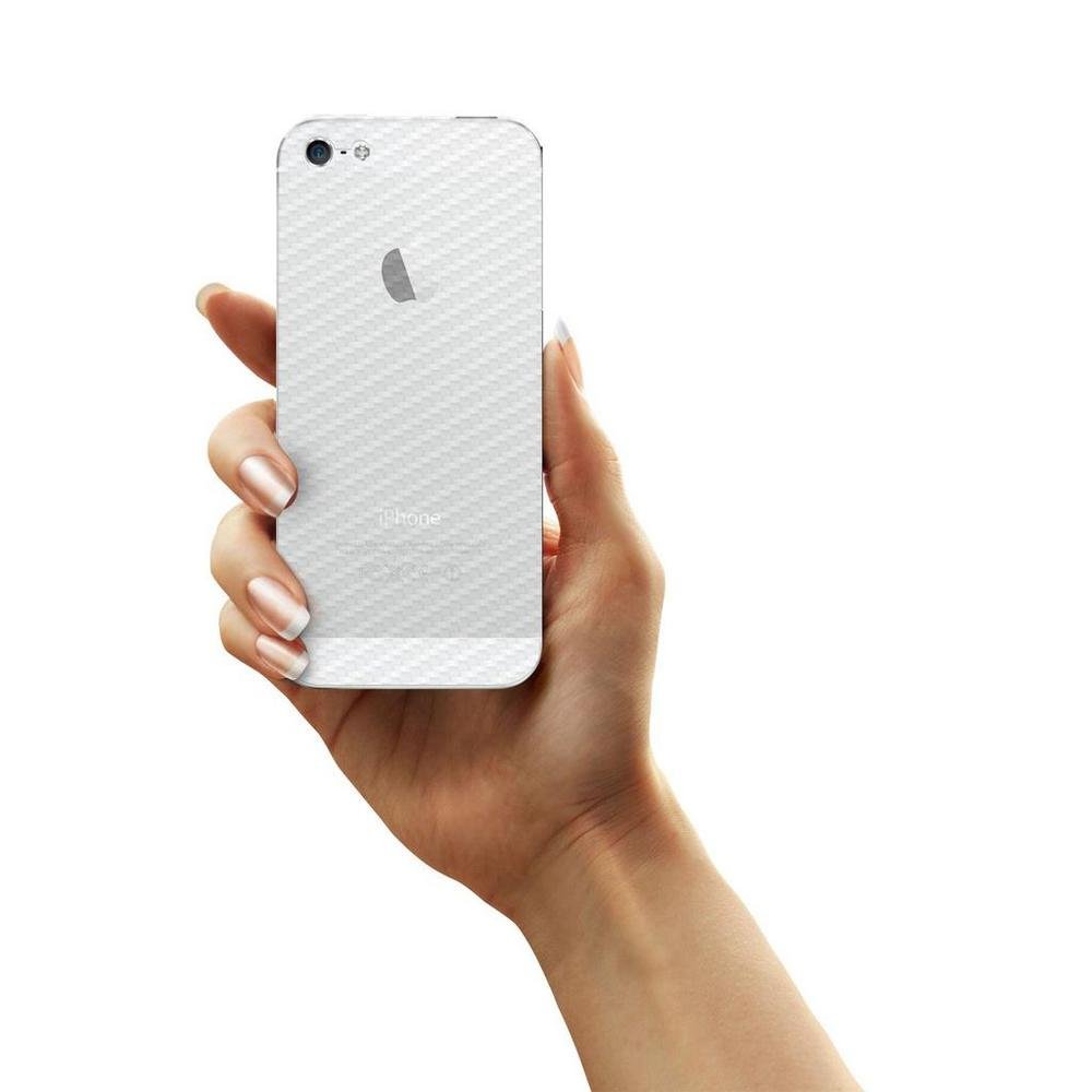 Imagem 2 de 5 do produto Película Traseira De Fibra De Carbono Transparente Para Iphone 5 , 5s , Se - Gorila Shield