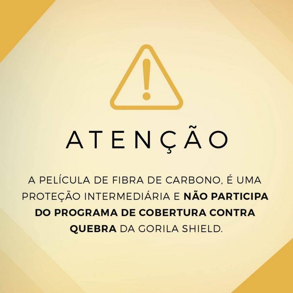 Imagem 4 de 5 do produto Película Traseira De Fibra De Carbono Transparente Para Iphone 6 E 6s - Gorila Shield
